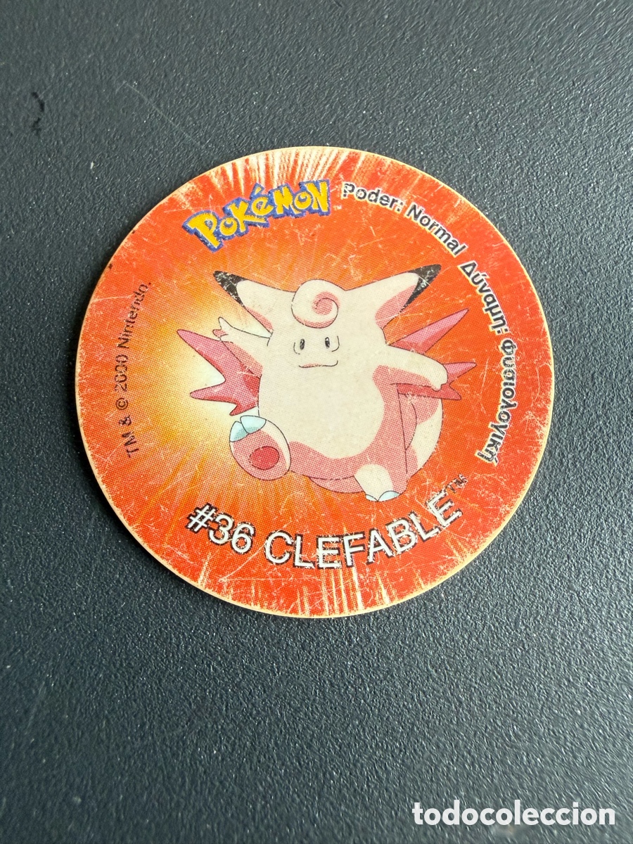 Brinquedos antigos e Jogos de cole&ccedil;&atilde;o: POKEMON. TAZO 2. # 36. CLEFABLE