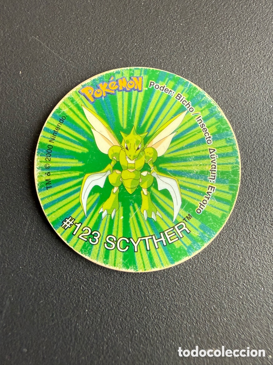 Brinquedos antigos e Jogos de cole&ccedil;&atilde;o: POKEMON. TAZO 2. # 123 SCYTHER