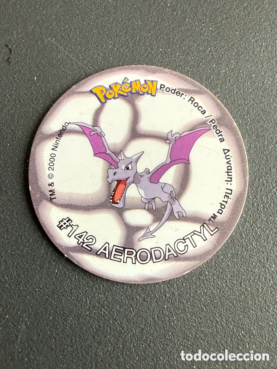 Brinquedos antigos e Jogos de cole&ccedil;&atilde;o: POKEMON. TAZO 2. # 142. AERODACTYL
