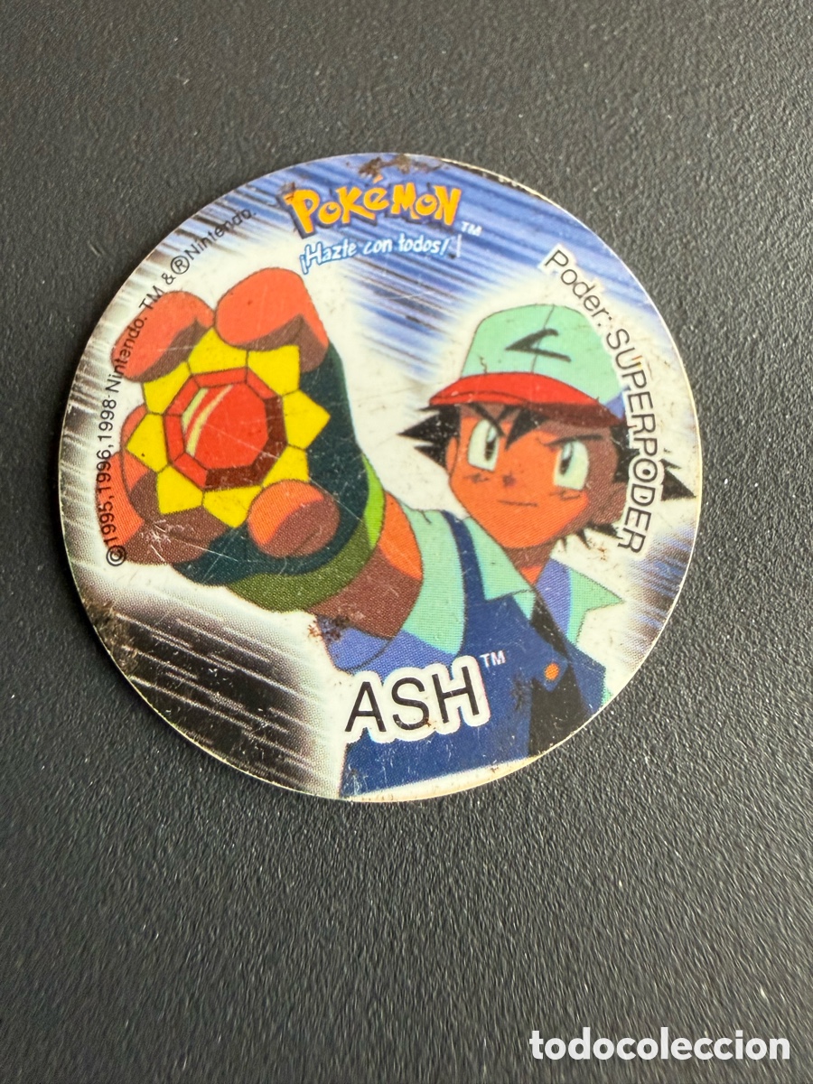 Juguetes antiguos y juegos de colecci&oacute;n: POKEMON. TAZO N 51. ASH. VENCE A TODOS