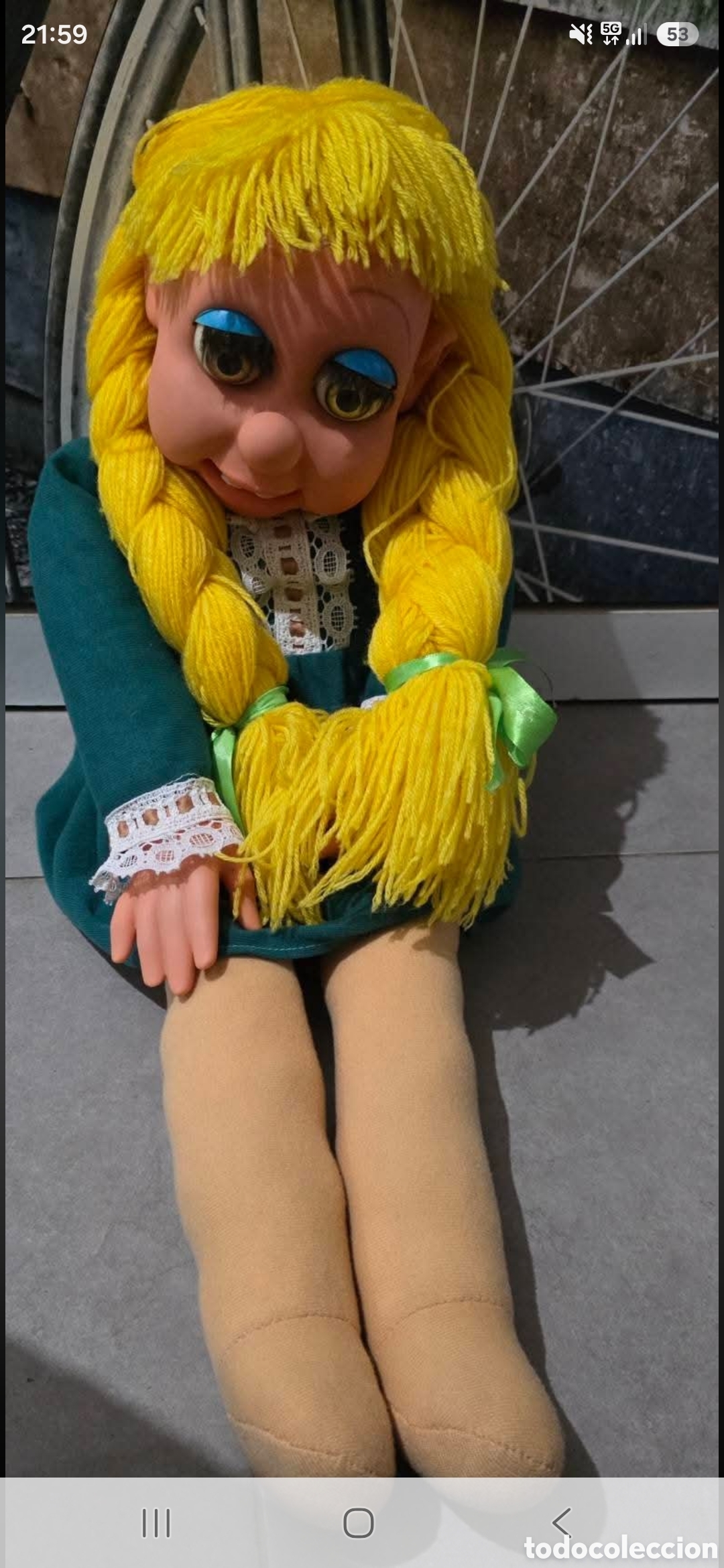 Altes Spielzeug und Spiele: Marioneta Daisy Mari Carmen y sus mu&ntilde;ecos