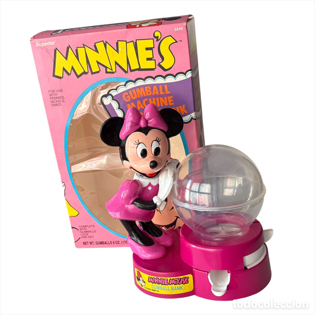 Jouets Anciens et Jeux de collection: dispensador de chicles hucha minnie mouse disney superior ref. 3249 1988 con caja original