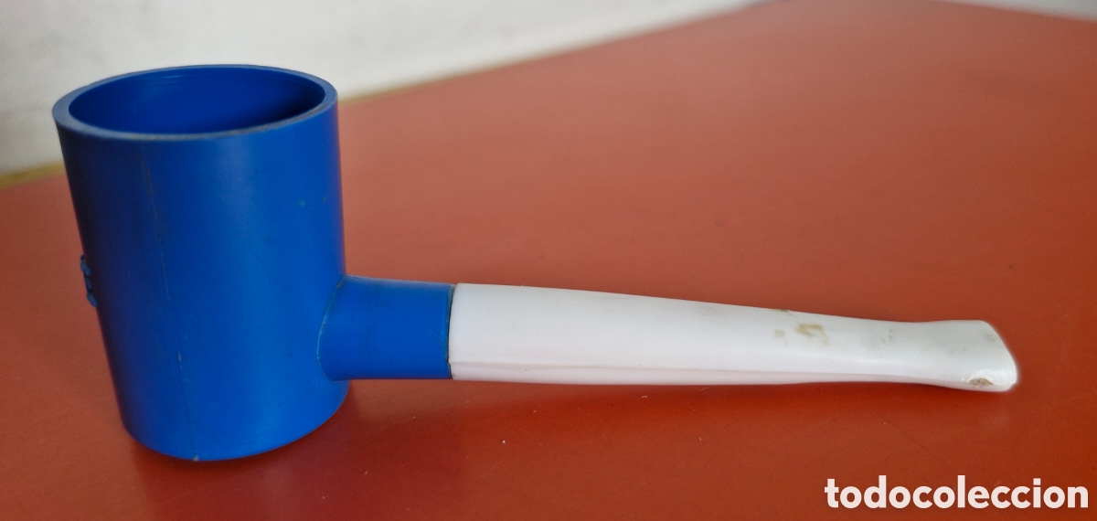 Juguetes antiguos y juegos de colecci&oacute;n: PIPA POPEYE AZUL SILBATO.NACIONAL 70'S.NUEVA.