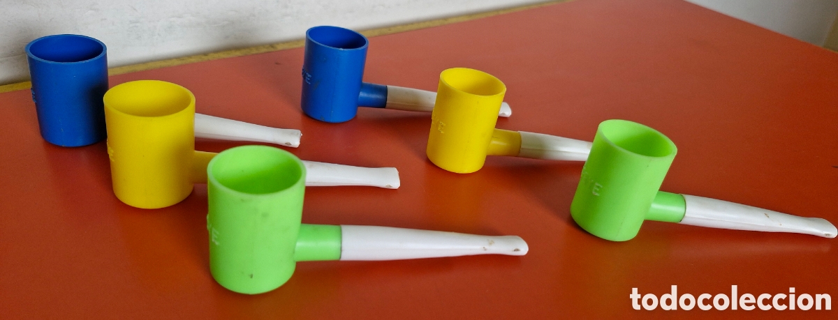 Juguetes antiguos y juegos de colecci&oacute;n: LOTE DE 6 PIPAS POPEYE SILBATO.NACIONAL 70'S.NUEVAS.