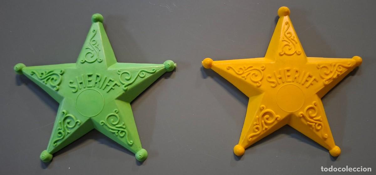 Altes Spielzeug und Spiele: 2 ANTIGUAS ESTRELLAS DE PLASTICO - SHERIFF OESTE - ..A3578