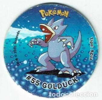 Brinquedos antigos e Jogos de cole&ccedil;&atilde;o: COLECCI&Oacute;N TAZOS MATUTANO NINTENDO POK&Eacute;MON TAZO ATTACK CAPS POGS #55 55 GOLDUCK PODER AGUA 2001