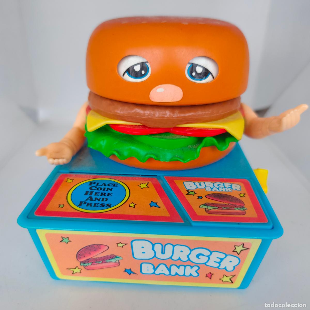 Juguetes antiguos y juegos de colecci&oacute;n: Hamburguesa hucha a cuerda burger bank
