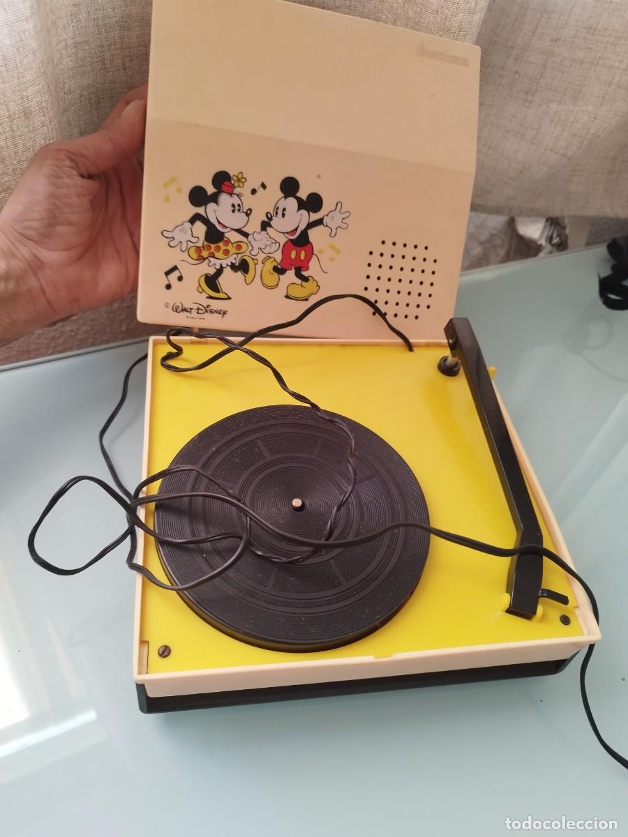Jouets Anciens et Jeux de collection: Tocadiscos Vintage Infantil Sonatinha Walt Disney Mickey Y Minnie Mouse Anos 70.