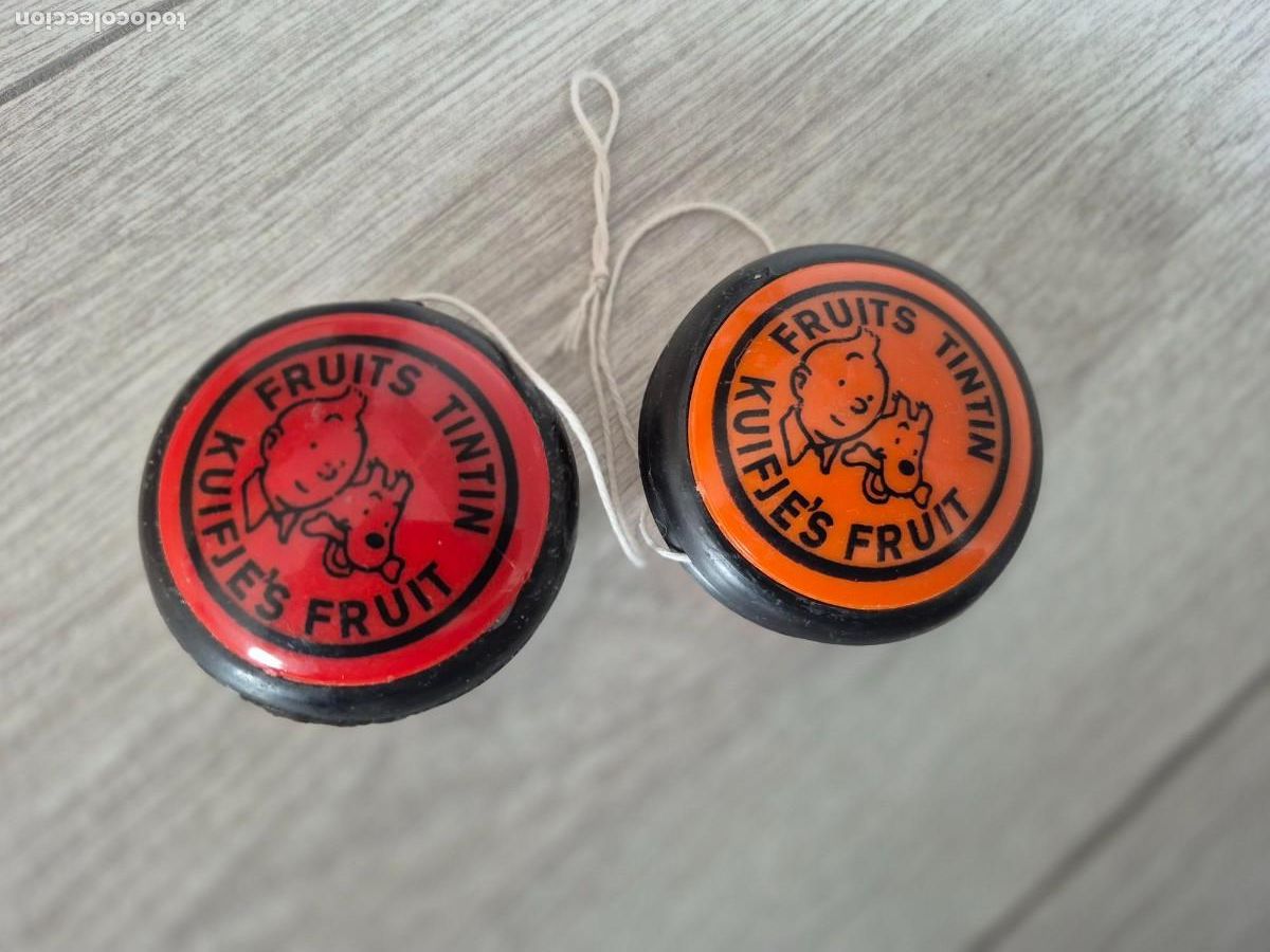 Juguetes antiguos y juegos de colecci&oacute;n: YOYO YO-YO LOTE DOS YOYOS DE TINTIN