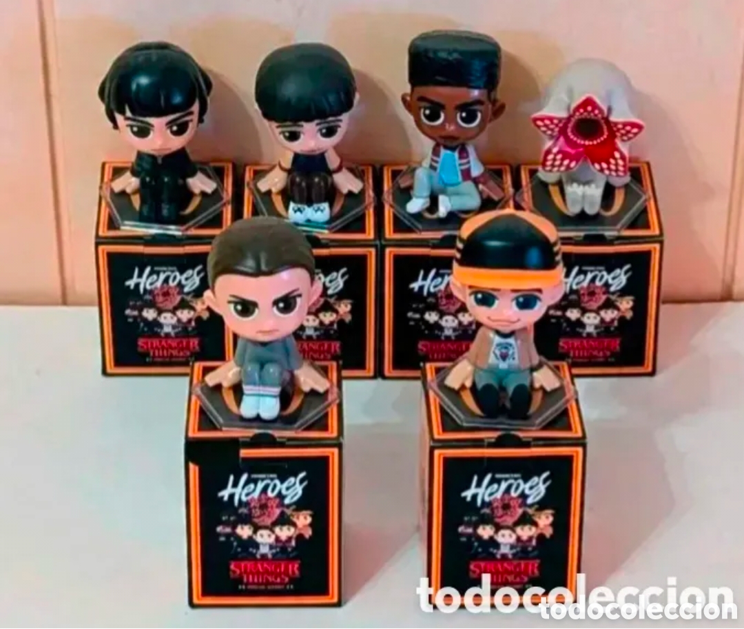 Juguetes antiguos y juegos de colecci&oacute;n: Colecci&oacute;n completa Figuras mu&ntilde;ecos MC Donald's Stranger Things. Netflix