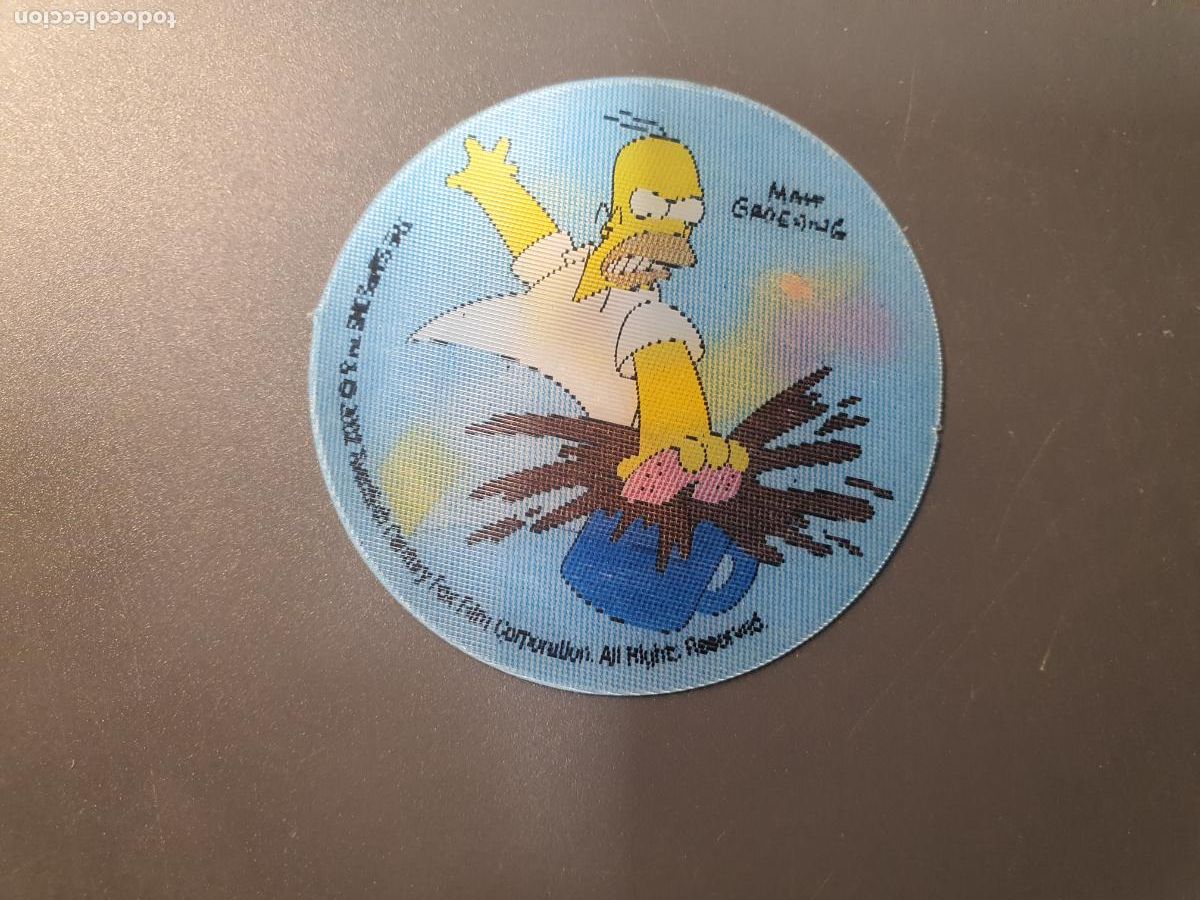 Juguetes antiguos y juegos de colecci&oacute;n: TAZO BOOMER SIMPSONS 3D HOLOGRAFICO CHICLES
