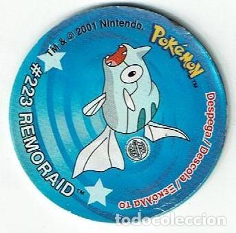 Juguetes antiguos y juegos de colecci&oacute;n: COLECCI&Oacute;N TAZOS MATUTANO POK&Eacute;MON STICKER TAZO CON PEGATINA CAPS N&ordm; 05 5 #223 REMORAID #224 OCTILLERY