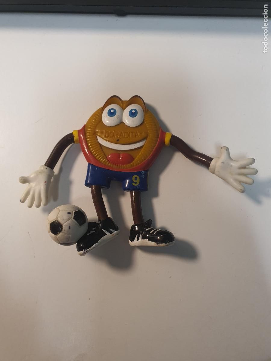 Juguetes antiguos y juegos de colecci&oacute;n: FIGURA GALLETAS MARIA - DORADITA FUTBOL ESPA&Ntilde;A