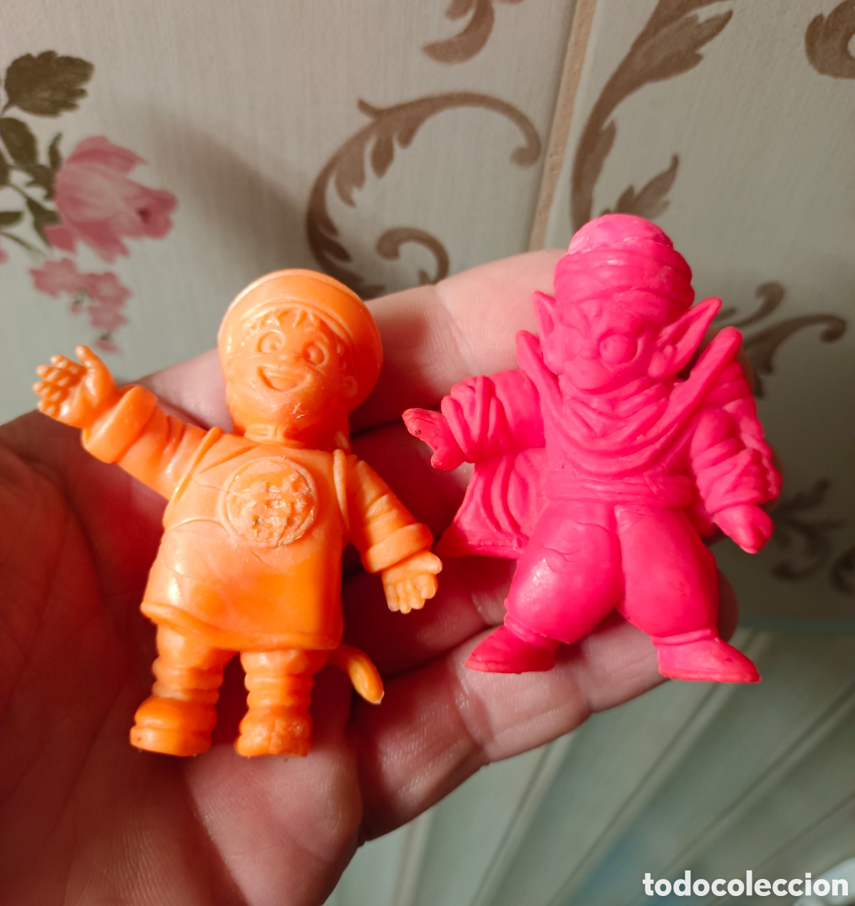 Juguetes antiguos y juegos de colecci&oacute;n: Figuras , mu&ntilde;ecos goma matugoma matutano a&ntilde;os 80 son gohan y piccolo dragon ball