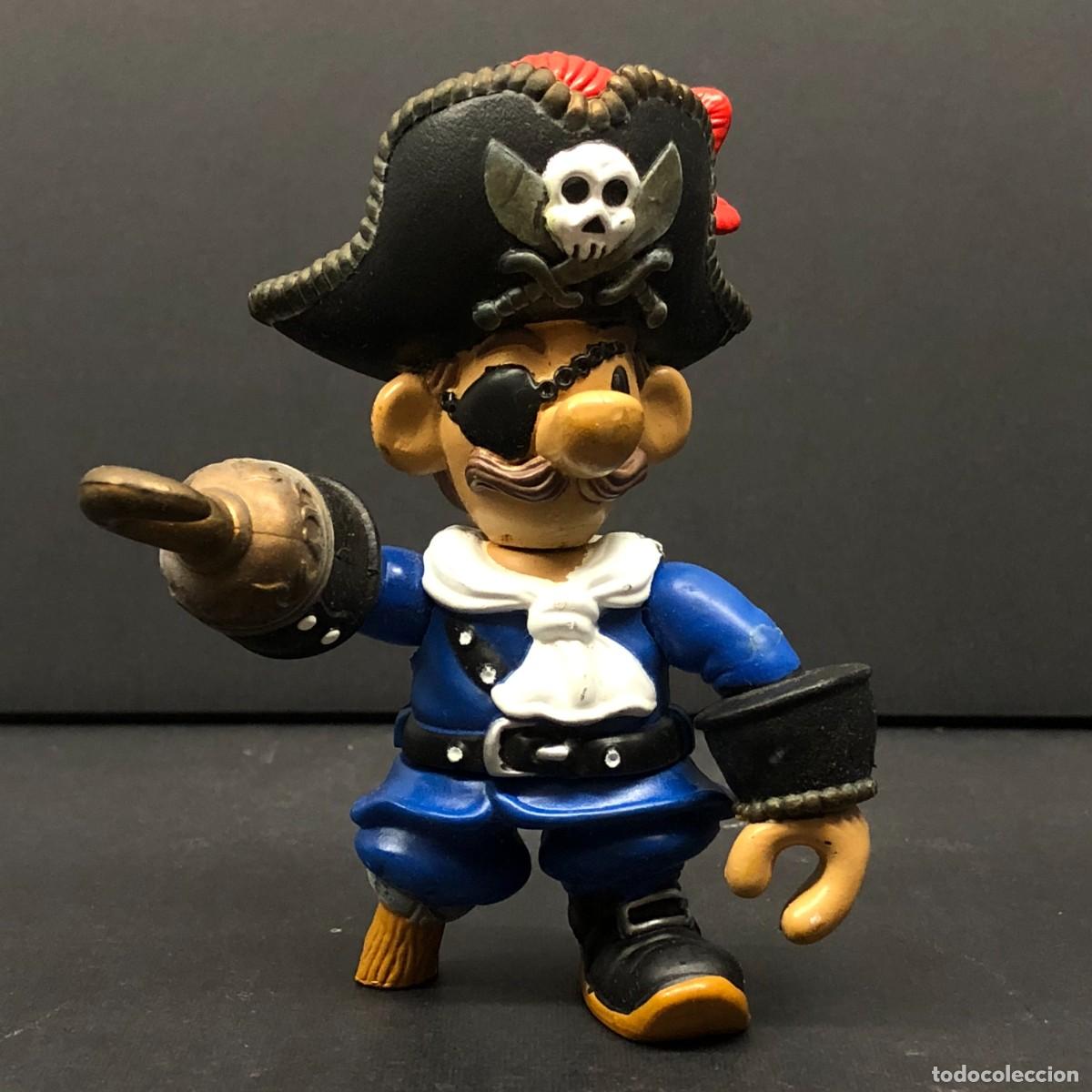 Juguetes antiguos y juegos de colecci&oacute;n: FIGURA DE PIRATA AZUL - PIRATE ISLAND - VINTAGE - 1990'S - 9,8-CM / 1459