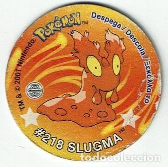 Juguetes antiguos y juegos de colecci&oacute;n: COLECCI&Oacute;N TAZOS MATUTANO NINTENDO POK&Eacute;MON STICKER TAZO CAPS POGS SIN PEGATINA N&ordm; 12 #218 218 SLUGMA