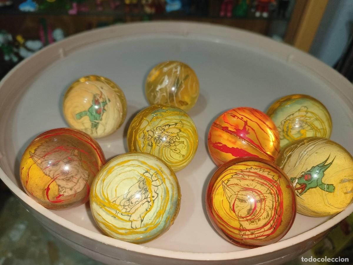 Juguetes antiguos y juegos de colecci&oacute;n: Ocasion ! 9 pelotas de goma saltarinas vintage a&ntilde;os 80 90 monstruos quiosco