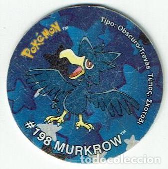 Juguetes antiguos y juegos de colecci&oacute;n: COLECCI&Oacute;N TAZOS MATUTANO NINTENDO POK&Eacute;MON STICKER TAZOS SIN PEGATINA TAZO CAPS POGS 30 #198 MURKROW