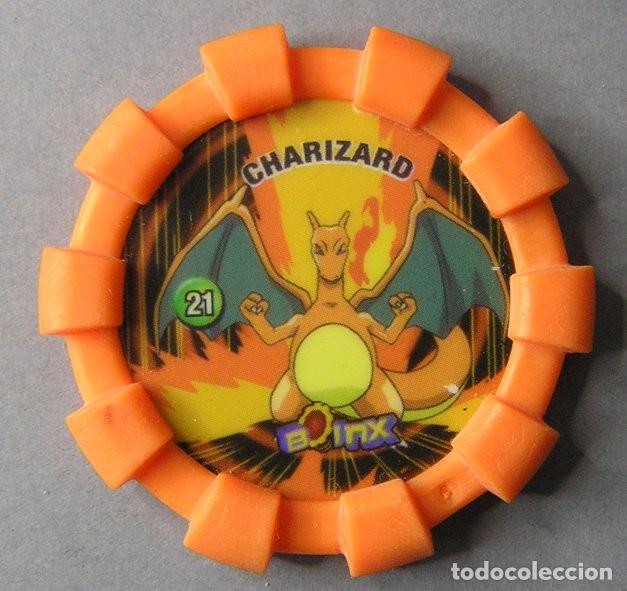 Juguetes antiguos y juegos de colecci&oacute;n: TAZO POKEMON BOINX 2007 CHIPICAO - N&ordm; 21 CHARIZARD
