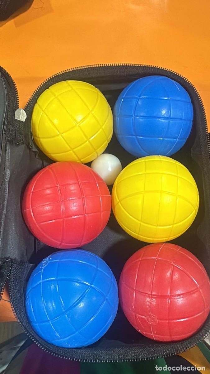 Juguetes antiguos y juegos de colecci&oacute;n: Juego de petanca CON 6 BOLAS
