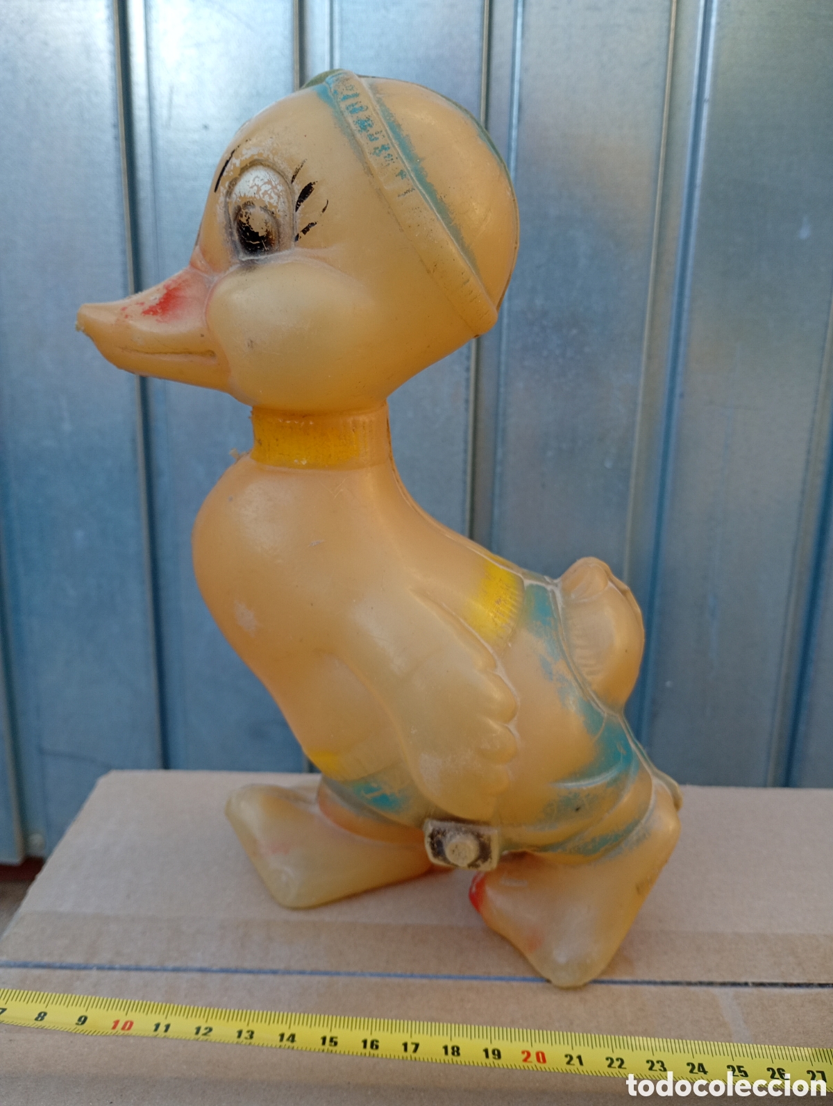 Juguetes antiguos y juegos de colecci&oacute;n: Pato pl&aacute;stico duro juguete vintage
