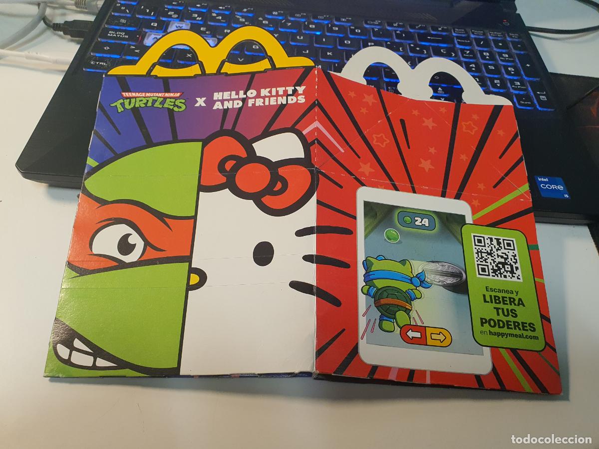 Juguetes antiguos y juegos de colecci&oacute;n: CAJA MCDONALDS MC DONALDS - TEENAGE MUTANT NINJA TURTLES TORTUGAS X HELLO KITTY AND FRIENDS -