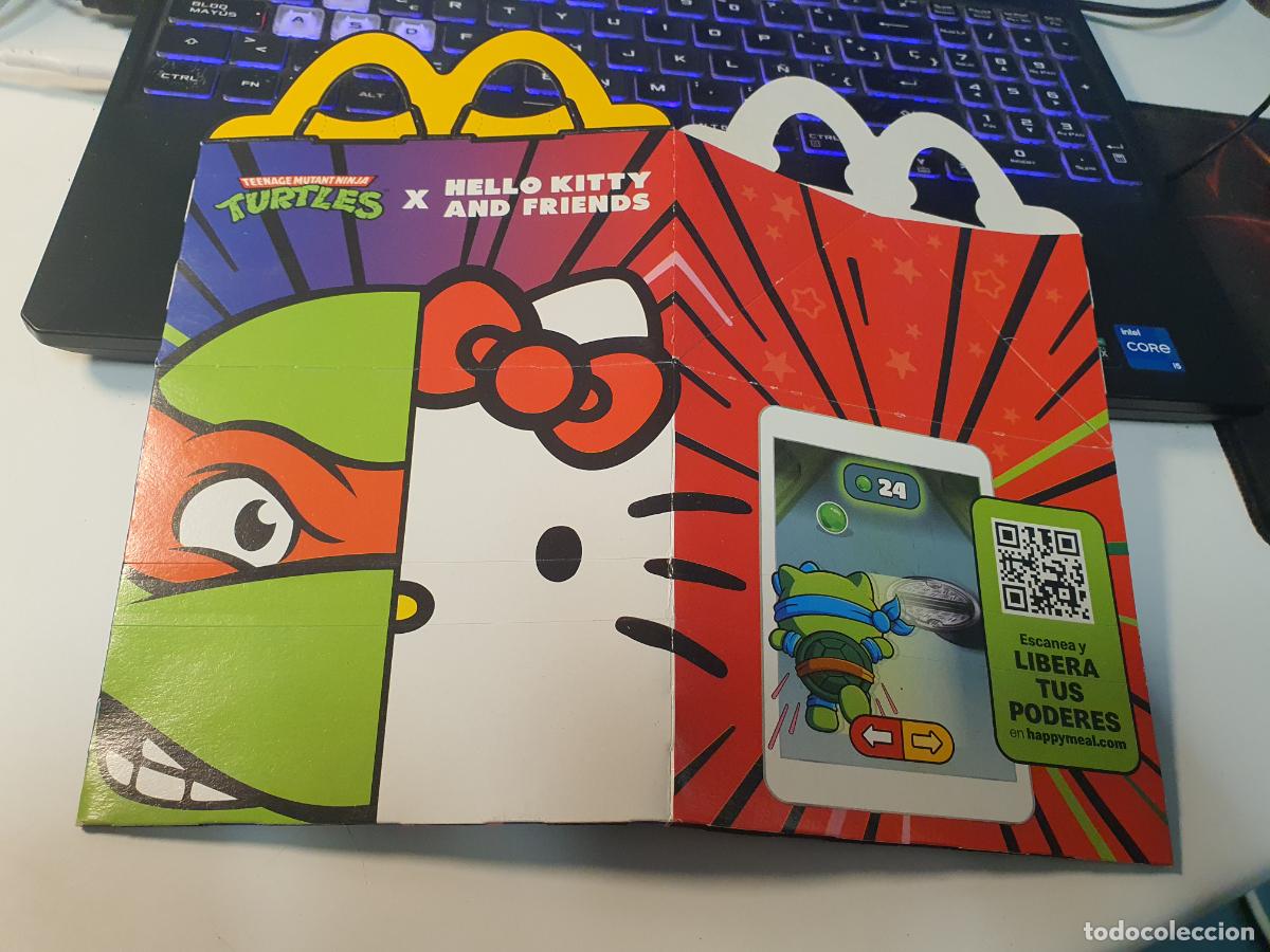 Juguetes antiguos y juegos de colecci&oacute;n: CAJA MCDONALDS MC DONALDS - TEENAGE MUTANT NINJA TURTLES TORTUGAS X HELLO KITTY AND FRIENDS -