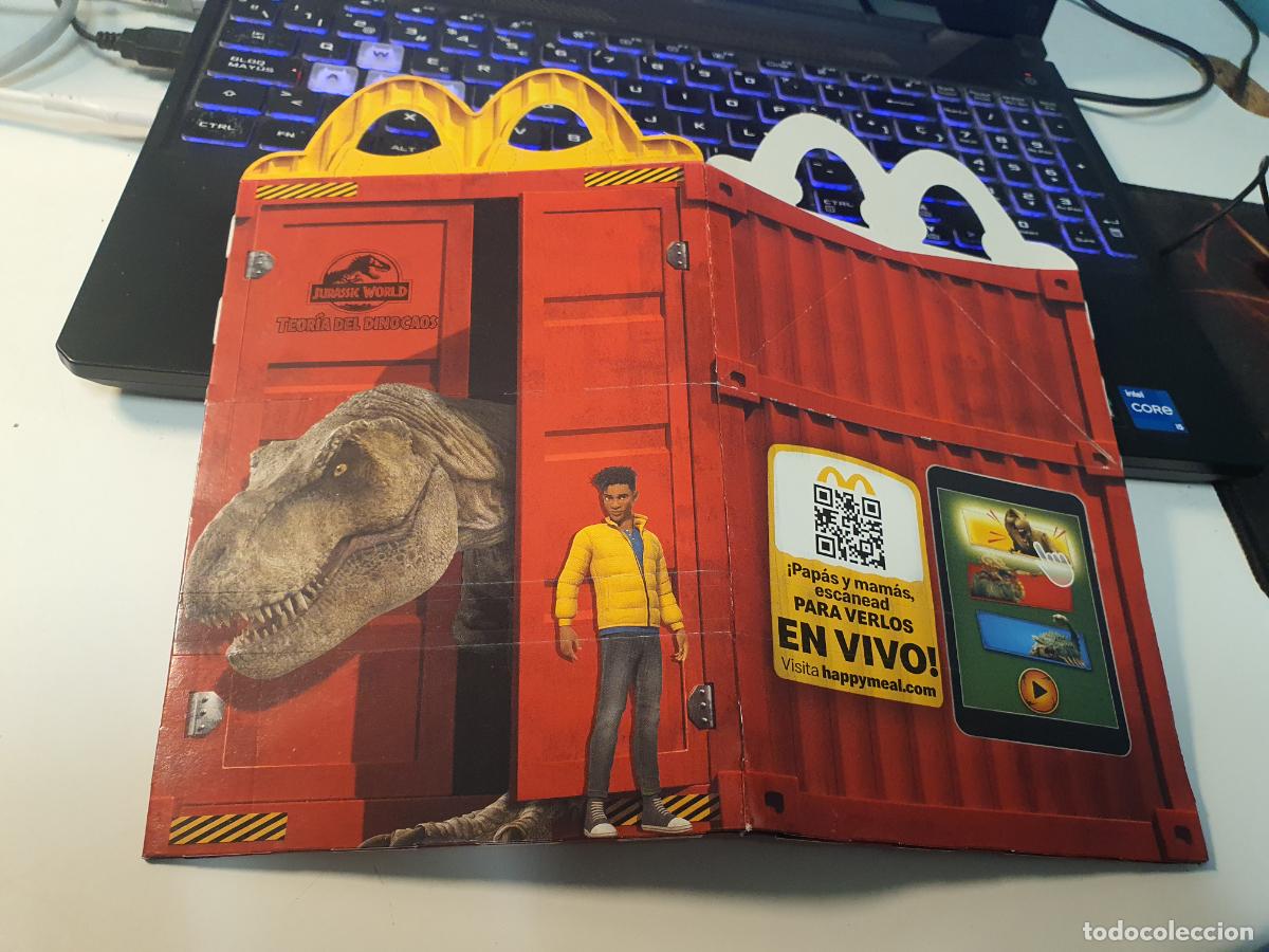 Juguetes antiguos y juegos de colecci&oacute;n: CAJA MCDONALDS MC DONALDS - JURASSIC WORLD -