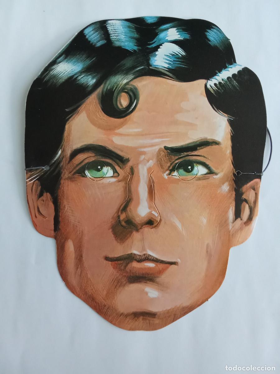Juguetes antiguos y juegos de colecci&oacute;n: Careta Superman Christopher Reever - cart&oacute;n kiosko a&ntilde;os 70 , Sin uso
