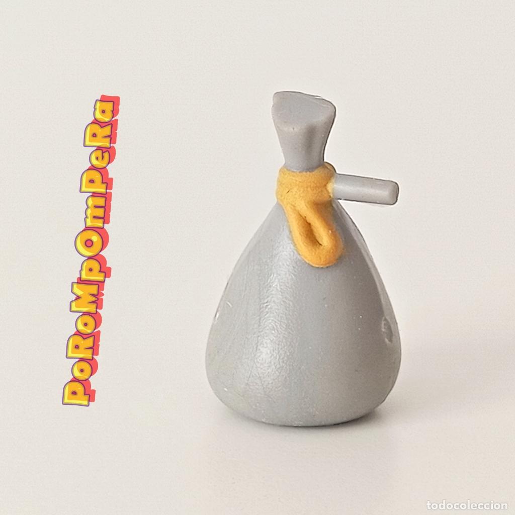Juguetes antiguos y juegos de colecci&oacute;n: PINYPON ? bolsa gris similar PLAYMOBIL F5