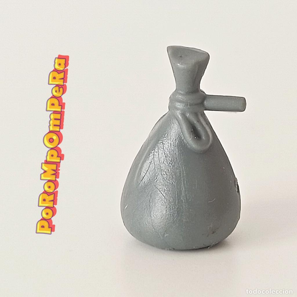 Juguetes antiguos y juegos de colecci&oacute;n: PINYPON ? bolsa gris oscuro similar PLAYMOBIL F5