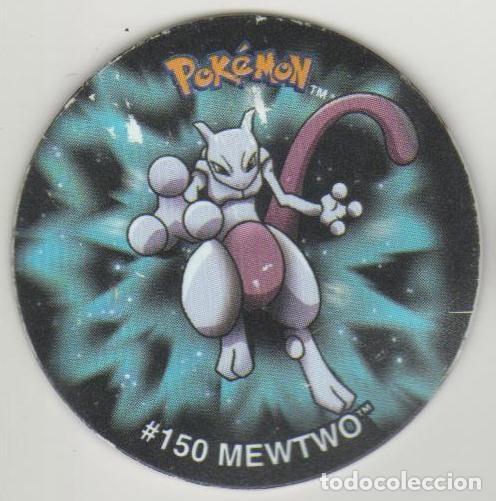 Juguetes antiguos y juegos de colecci&oacute;n: COLECCI&Oacute;N TAZOS MATUTANO POK&Eacute;MON TAZOS LEAGUE SIN PEGATINA TAZO CAPS #150 MEWTWO 2002 NINTENDO