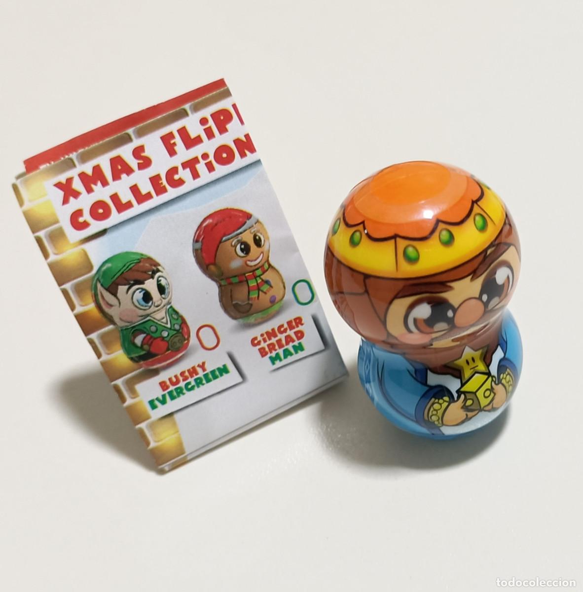 Juguetes antiguos y juegos de colecci&oacute;n: rey mago gaspar ? checklist check navidad desplegable folleto tente tieso flipperz xmas navide&ntilde;o