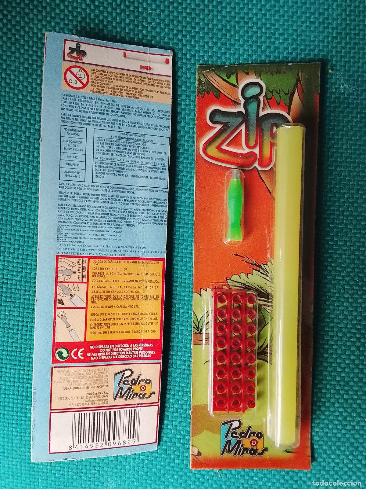 Juguetes antiguos y juegos de colecci&oacute;n: Fulminantes de mixtos mistos Pedro miras Espa&ntilde;a blister punta met&aacute;lica