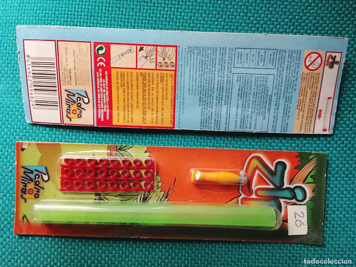 Juguetes antiguos y juegos de colecci&oacute;n: Fulminantes de mixtos mistos Pedro miras Espa&ntilde;a blister punta met&aacute;lica