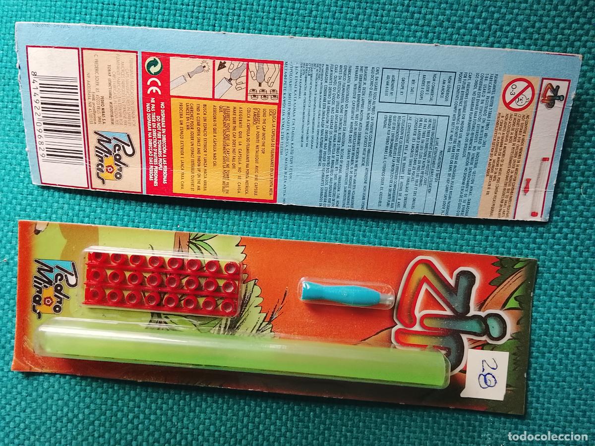 Juguetes antiguos y juegos de colecci&oacute;n: Fulminantes de mixtos mistos Pedro miras Espa&ntilde;a blister punta met&aacute;lica