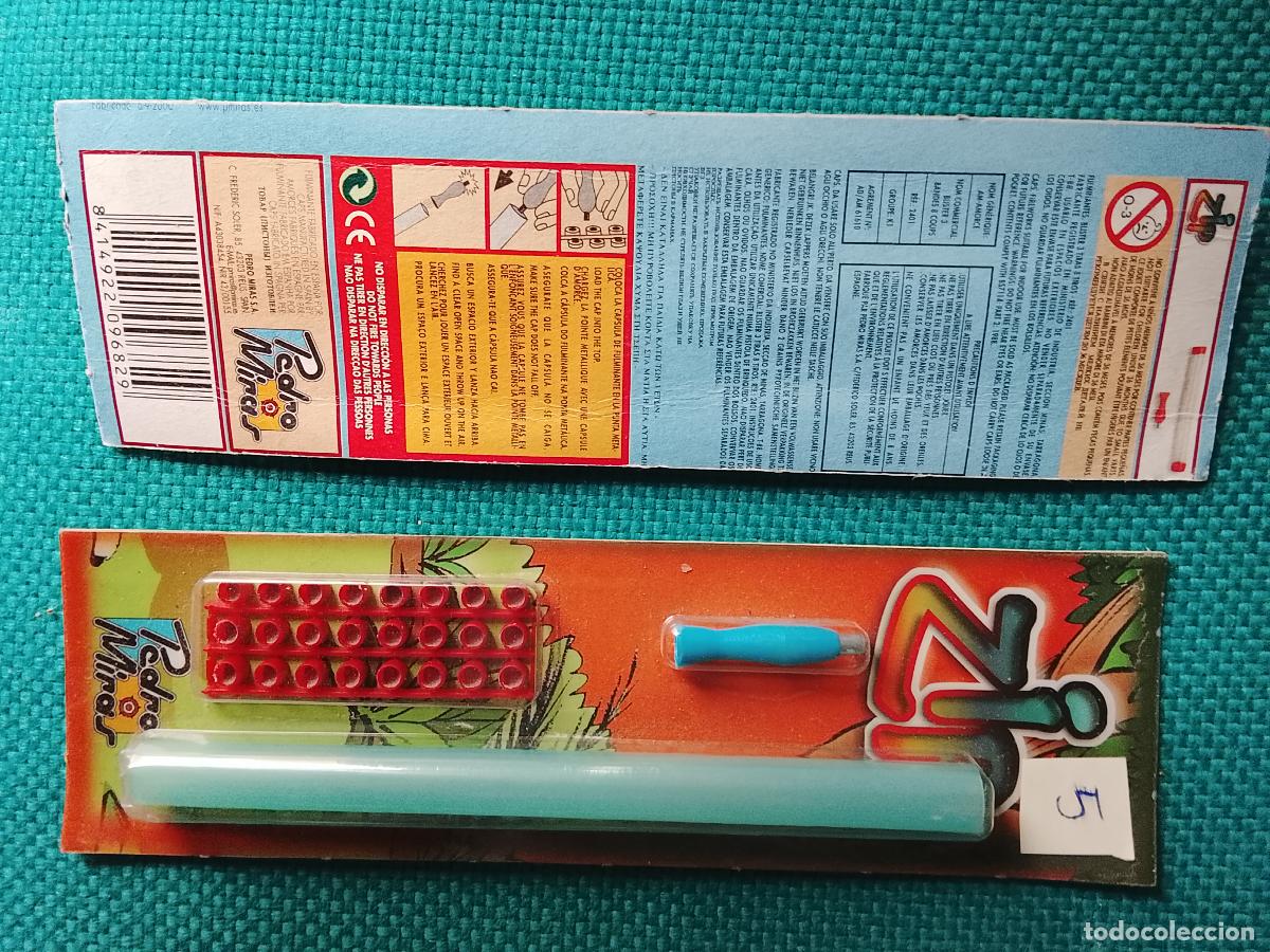 Juguetes antiguos y juegos de colecci&oacute;n: Fulminantes de mixtos mistos Pedro miras Espa&ntilde;a blister punta met&aacute;lica
