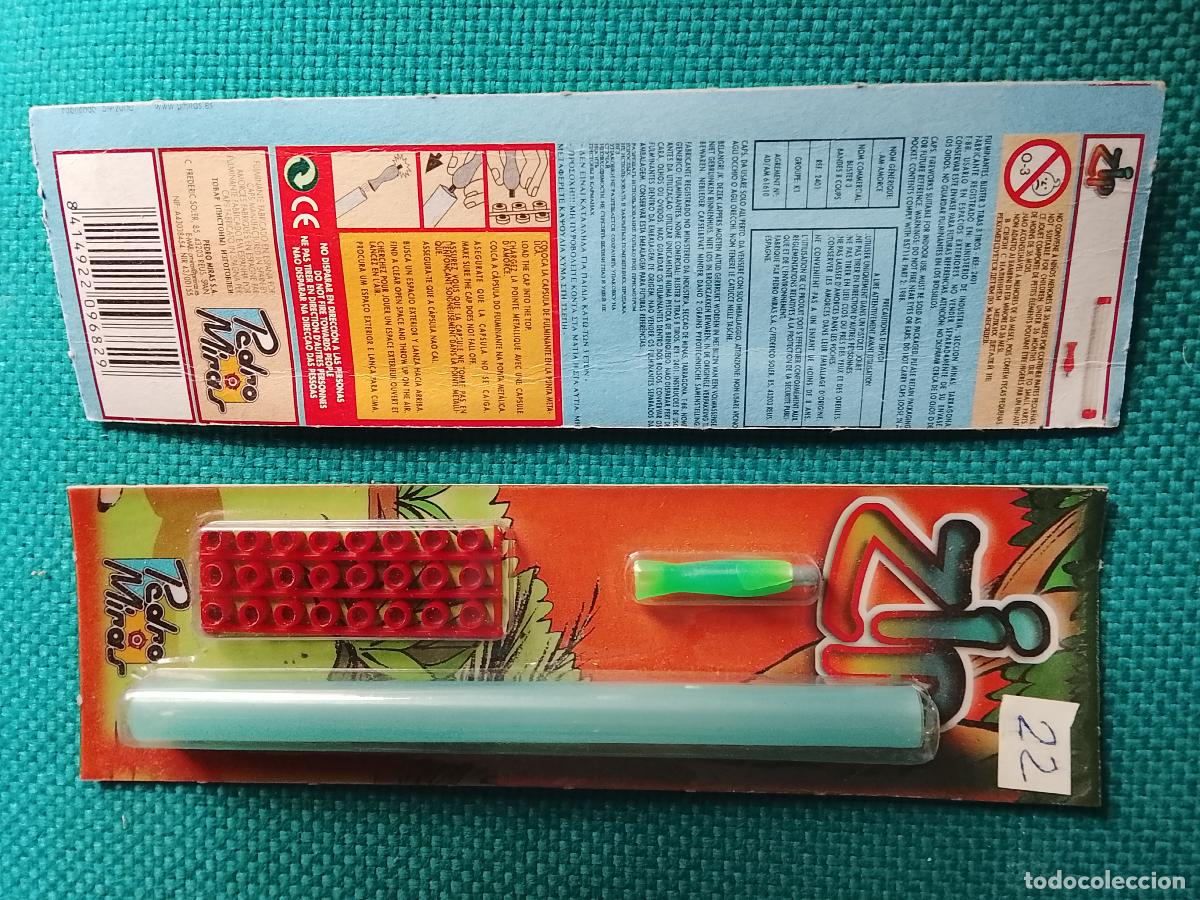 Juguetes antiguos y juegos de colecci&oacute;n: Fulminantes de mixtos mistos Pedro miras Espa&ntilde;a blister punta met&aacute;lica