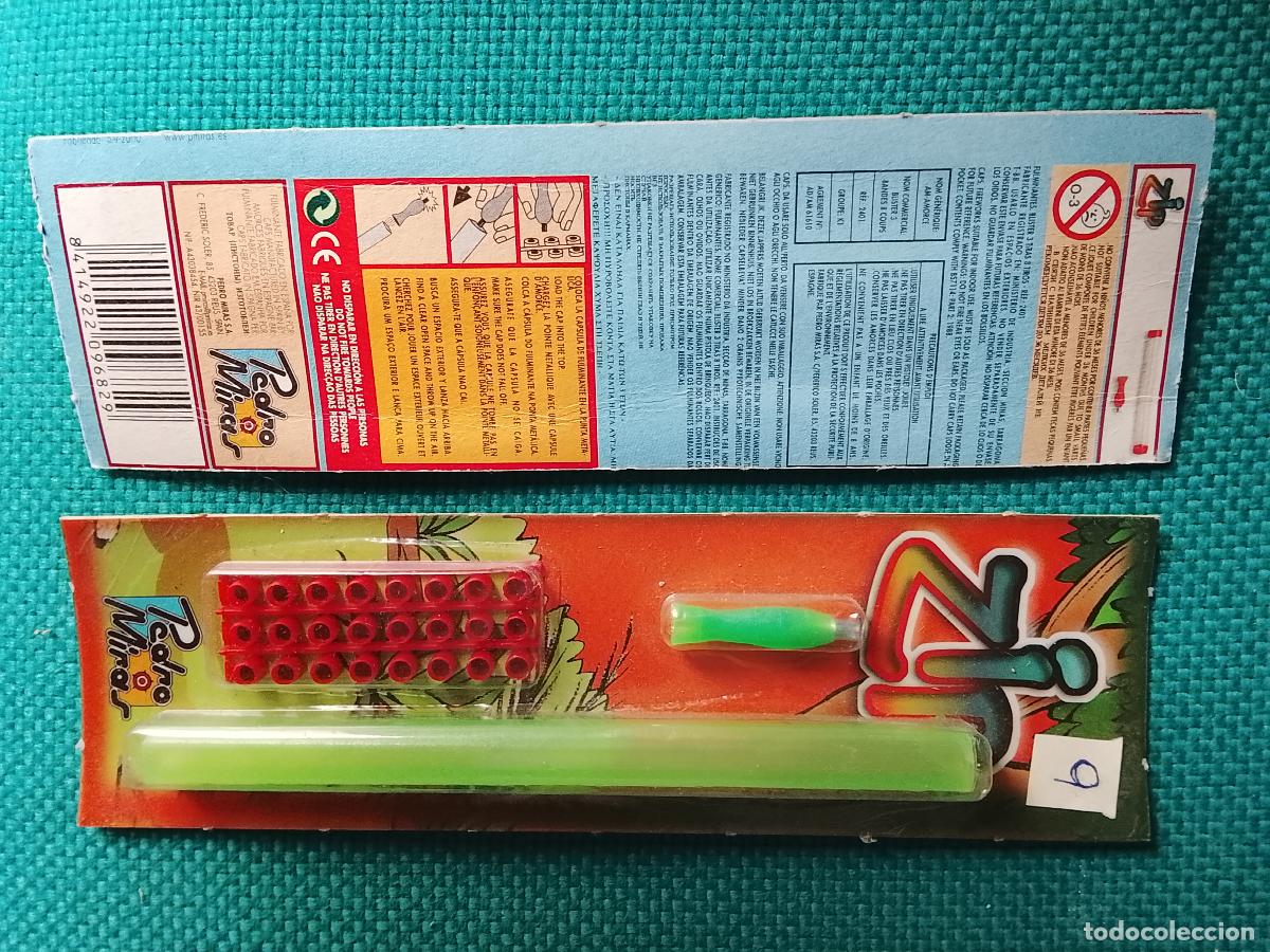 Juguetes antiguos y juegos de colecci&oacute;n: Fulminantes de mixtos mistos Pedro miras Espa&ntilde;a blister punta met&aacute;lica