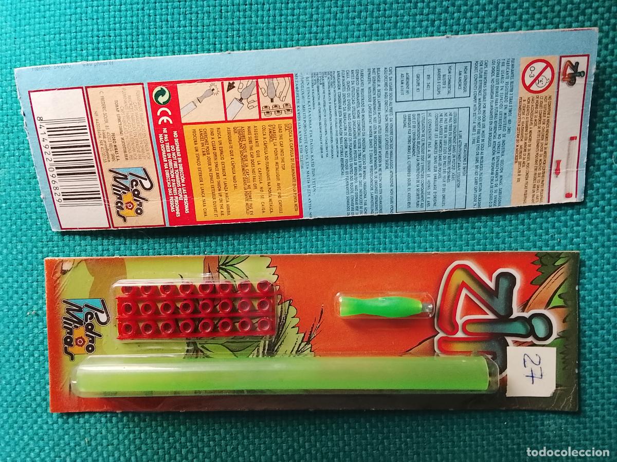 Juguetes antiguos y juegos de colecci&oacute;n: Fulminantes de mixtos mistos Pedro miras Espa&ntilde;a blister punta met&aacute;lica