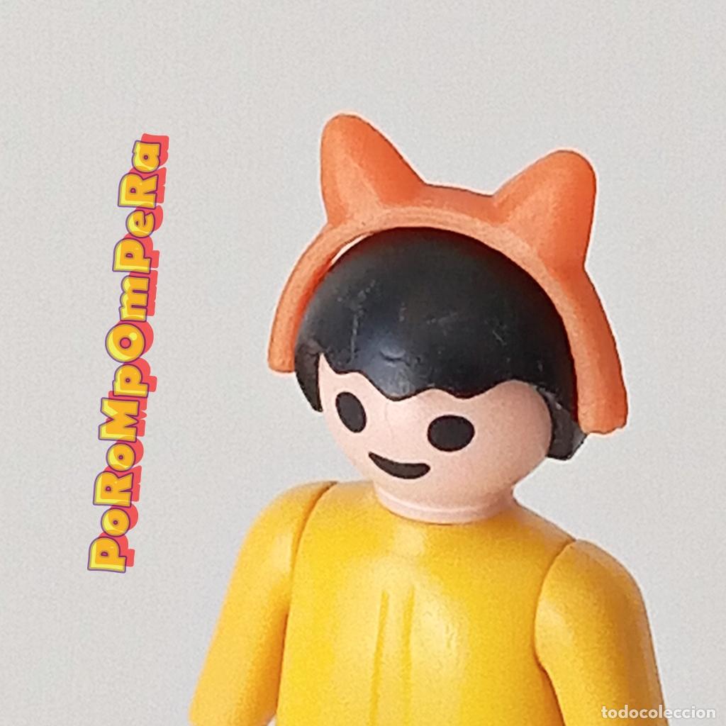Juguetes antiguos y juegos de colecci&oacute;n: Orejas naranja disfraz HALLOWEEN compatible ni&ntilde;o PLAYMOBIL - Set/s y fabricante por determinar F4