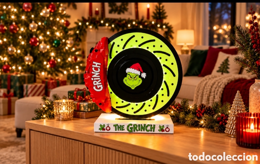 Juguetes antiguos y juegos de colecci&oacute;n: Lampada scenografica Grinch Led Rgb