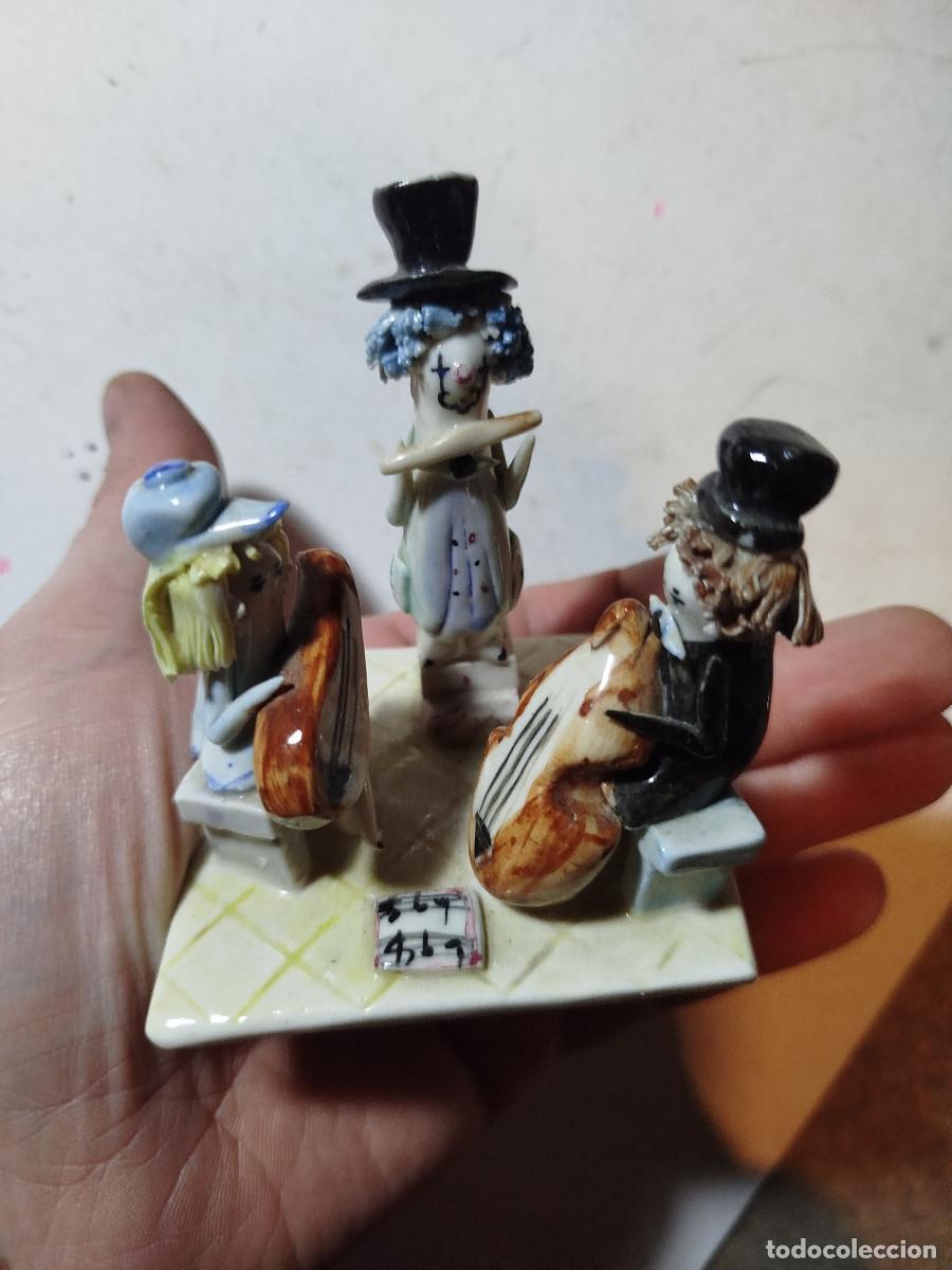 Juguetes antiguos y juegos de colecci&oacute;n: Figura de porcelana - payasos