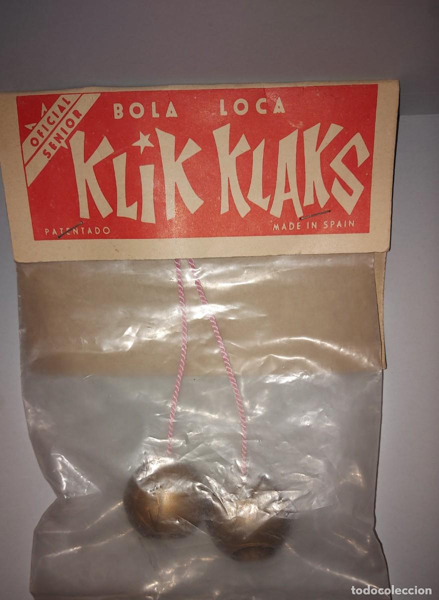 Juguetes antiguos y juegos de colecci&oacute;n: BOLAS KLIK KLAKS O BOLAS LOCAS INFANTIL - A&Ntilde;OS 70