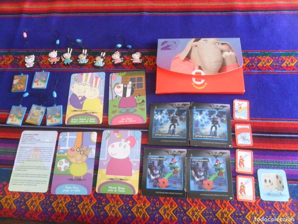 Juguetes antiguos y juegos de colecci&oacute;n: LOTE HAPPY MEAL SING 2 MEENA ELEFANTA, PEPPA PIG ETTEN-LEUR, LEGO BATMAN. REGALO HELLO KITTY.