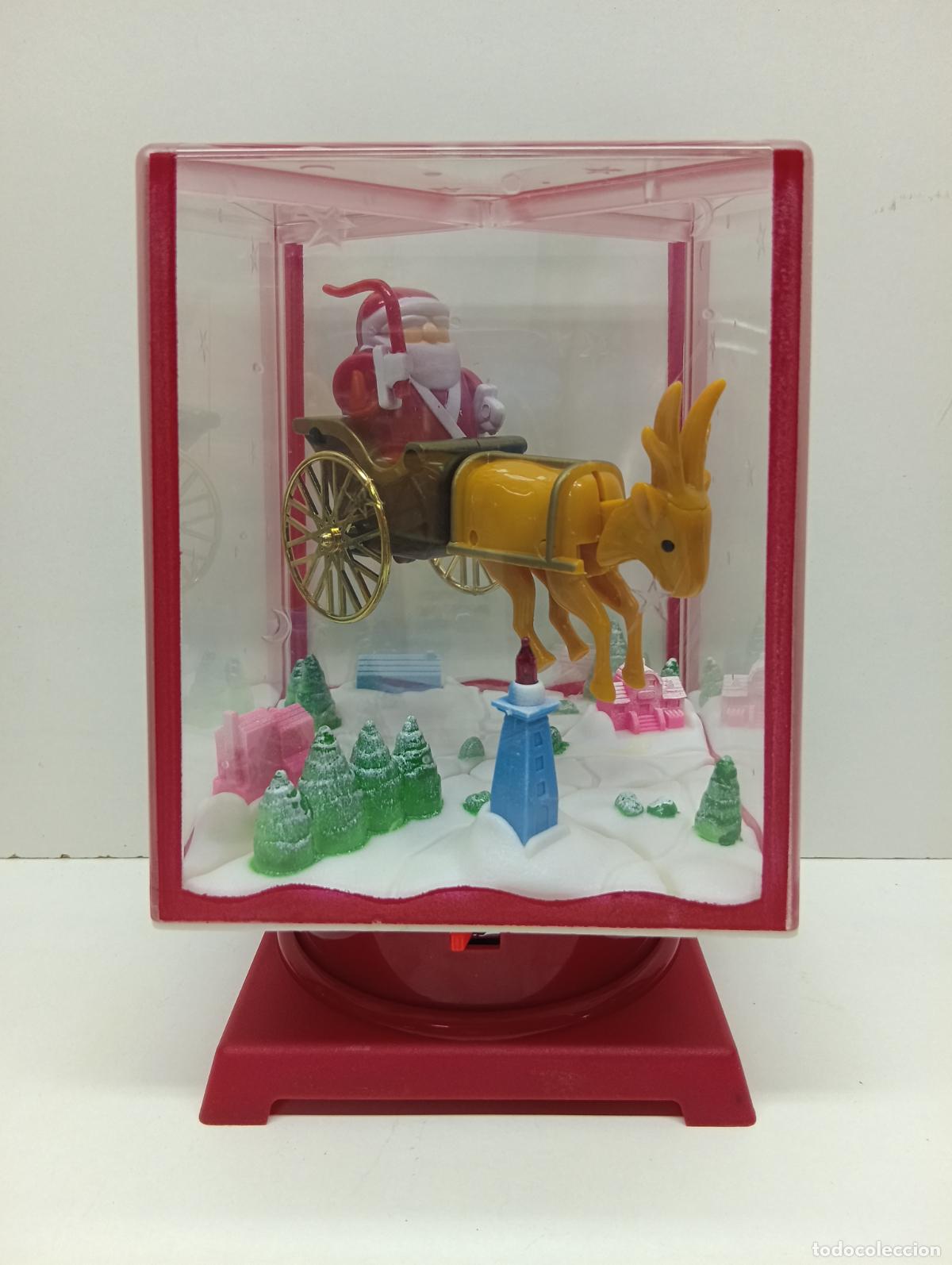Juguetes antiguos y juegos de colecci&oacute;n: Diorama Navide&ntilde;o Animado Vintage - Flying Santa JP-899A - A&ntilde;os 90 - &iexcl;SIN USO / NUEVO EN CAJA