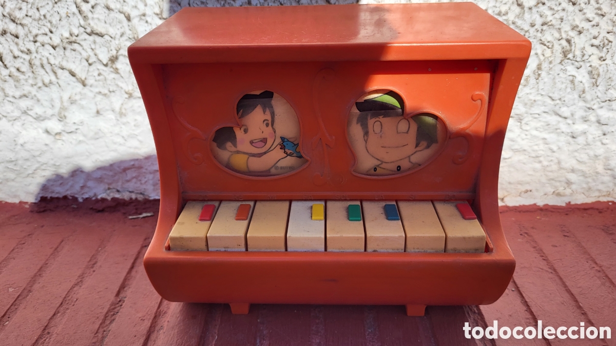 Juguetes antiguos y juegos de colecci&oacute;n: Antiguo piano juguete a&ntilde;os 70&rdquo;