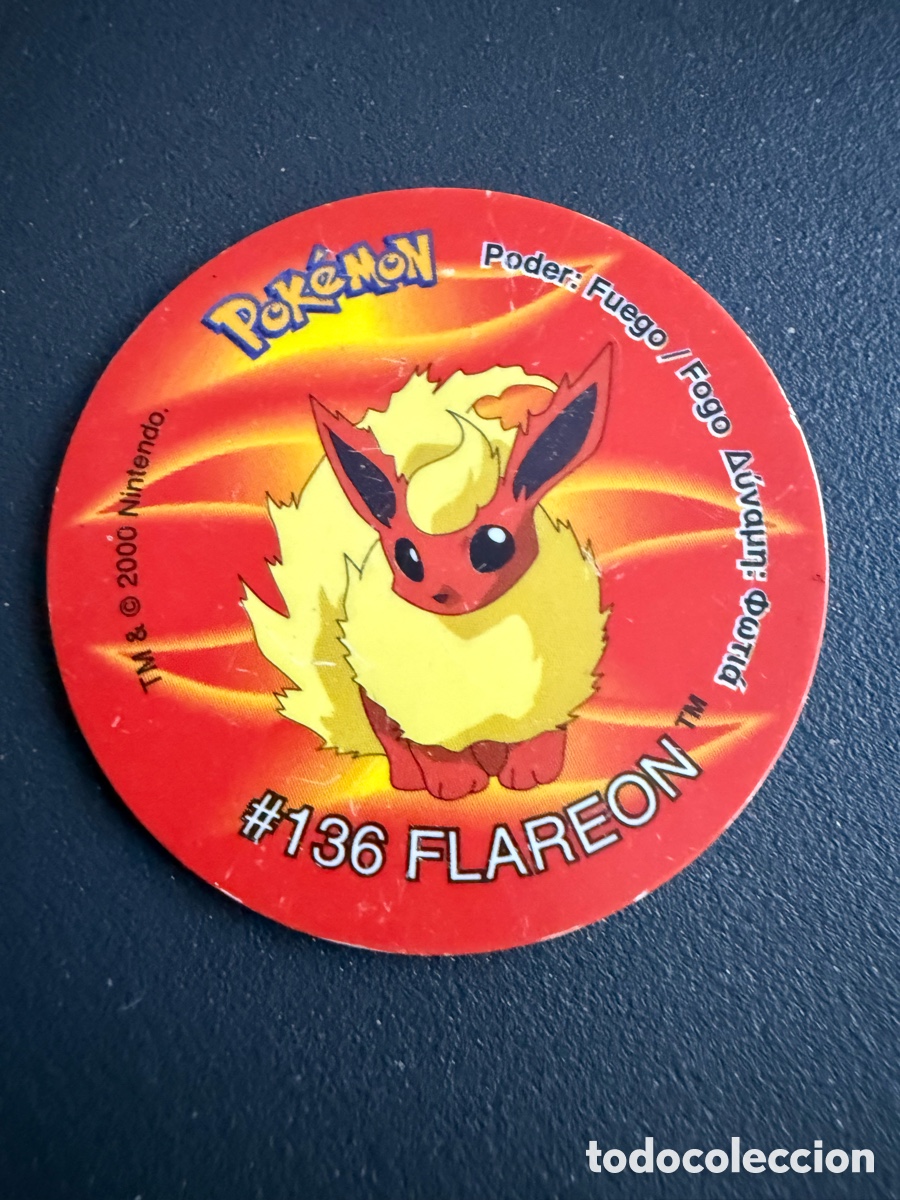 Juguetes antiguos y juegos de colecci&oacute;n: POKEMON. TAZO 2. # 136. FLAREON