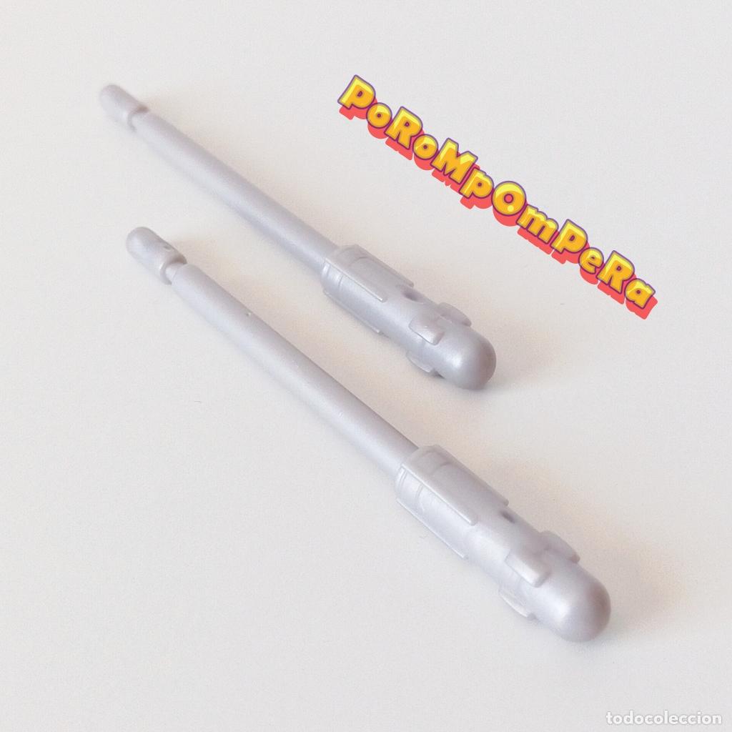Juguetes antiguos y juegos de colecci&oacute;n: lote x2 misiles gris plateados misil proyectil juguete arma - set/s y fabricante por determinar LNZ