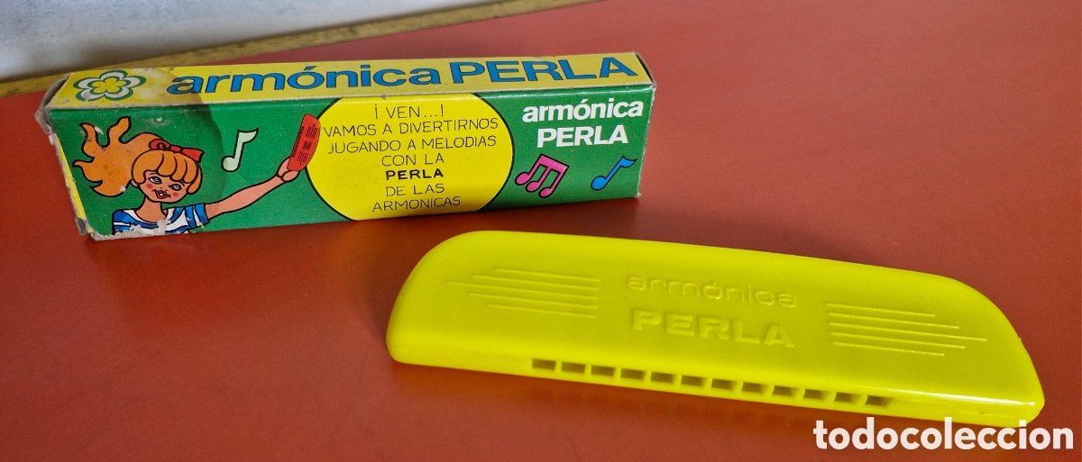 Juguetes antiguos y juegos de colecci&oacute;n: ARM&Oacute;NICA PERLA.NACIONAL 70'S.NUEVA EN CAJA.